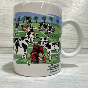 ALL STAR COWS Coffee Cup 3.25x3.75" Barnyard Pasture Super Bowl 2004